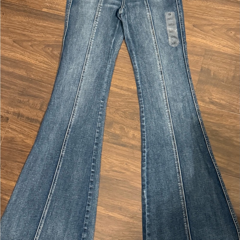 Flying Monkey Dark Blue Flare Jeans